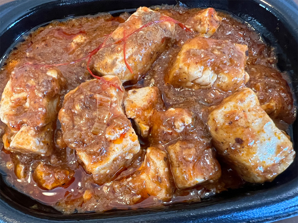 まいばすけっと「３種の醤と花椒香る四川風麻婆豆腐」を食べた時の写真